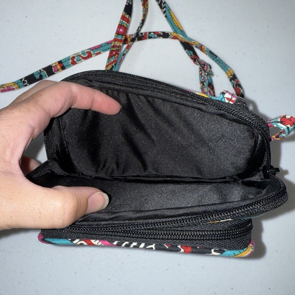 Vera Bradley Parisian Paisley Wristlet Wallet Crossbody - Picture 4 of 4